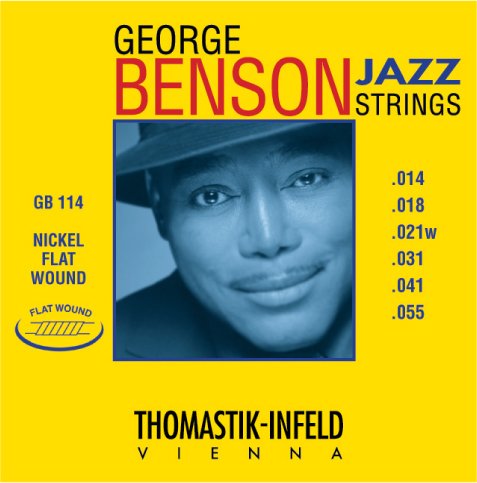 Thomastik GB114 George Benson Custom Heavy Flatwound Jazz Guitar Strings